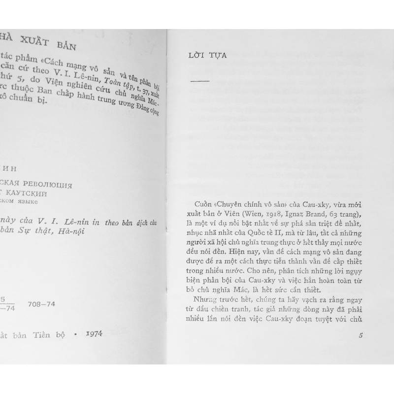 CÁCH MẠNG VÔ SẢN VÀ TÊN PHẢN BỘI CAU-XKY - V. I. LÊ - NIN 337989