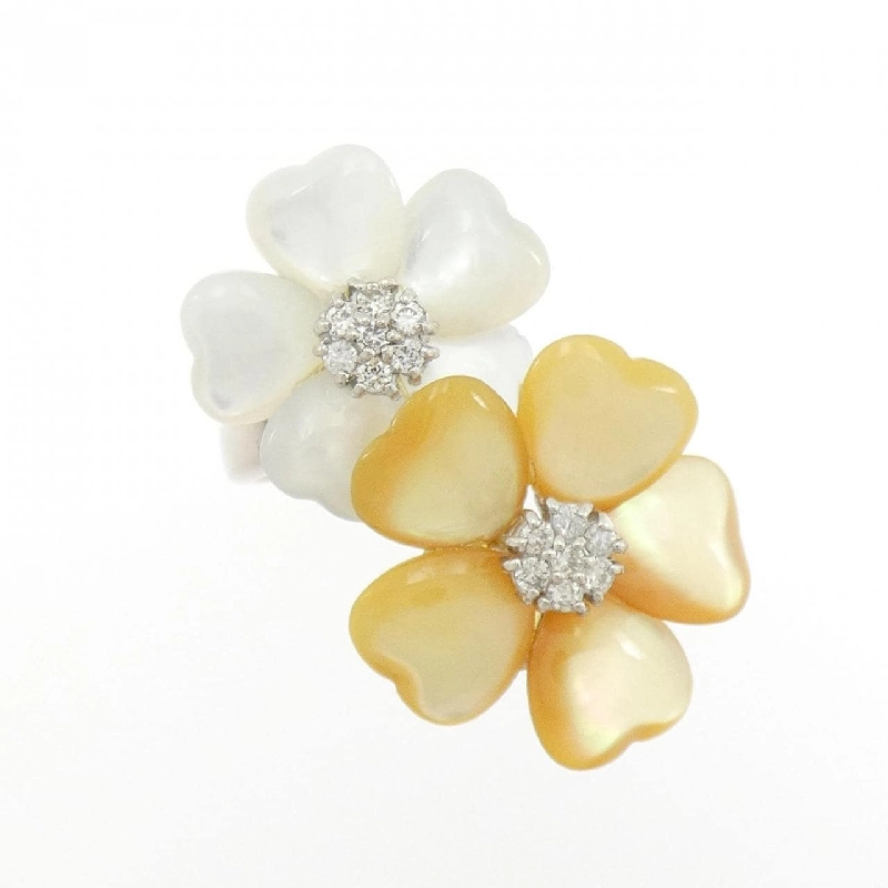 Nhẫn hoa ngọc trai mẹ K18WG - Hàng hiệu Authentic 847885