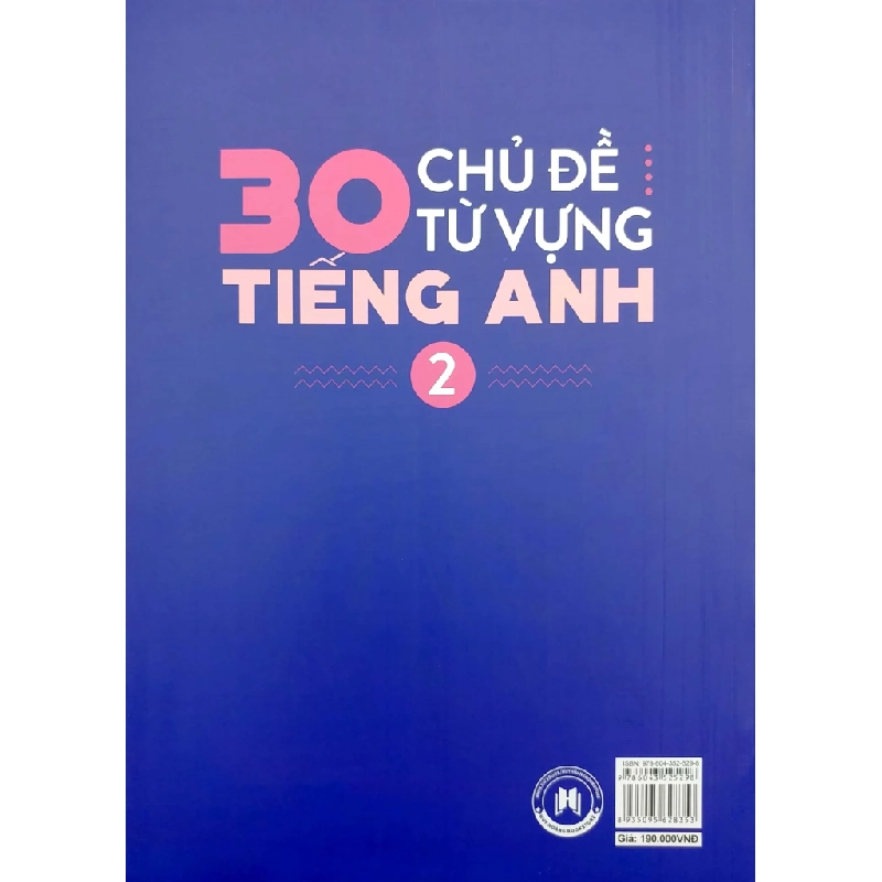 30 Chủ Đề Từ Vựng Tiếng Anh - Tập 2 - Trang Anh 202830