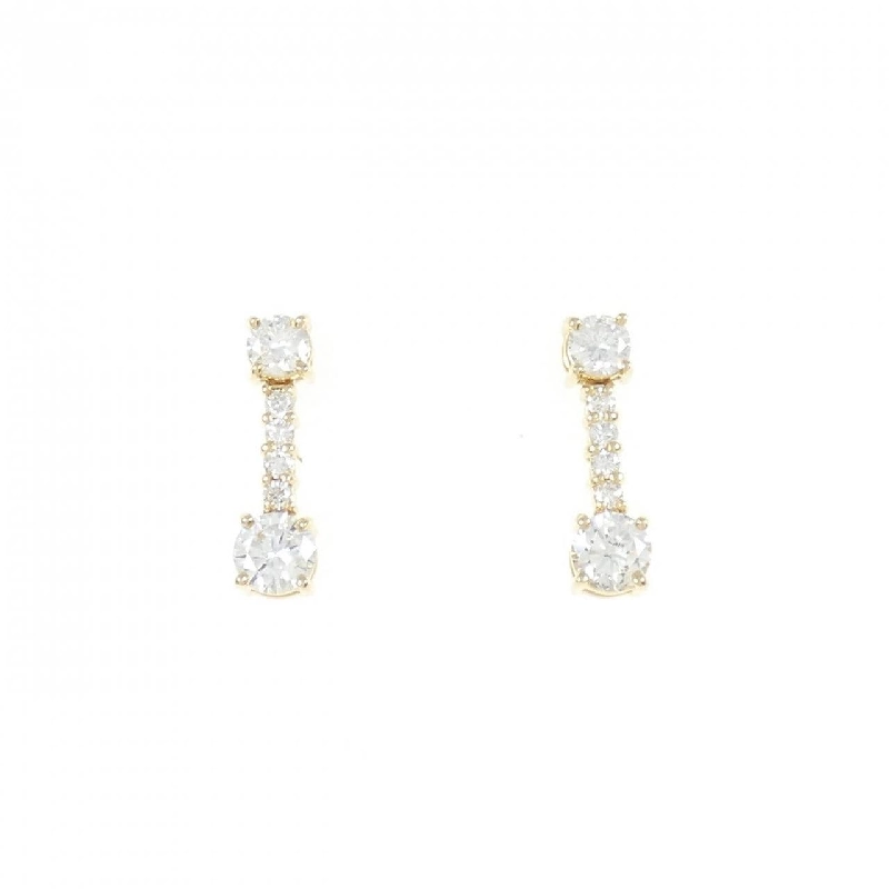 K18YG Bông tai kim cương 0.76CT - Hàng hiệu Authentic 876499