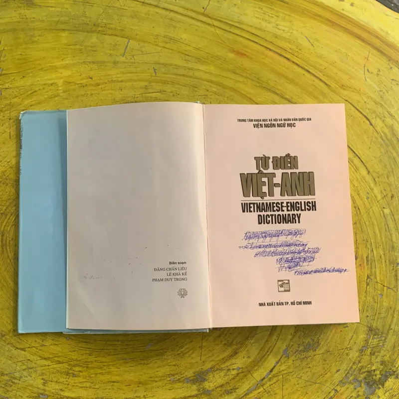 TỪ ĐIỂN VIỆT - ANH VIETNAMESE- ENGLISH DICTIONARY  1037215