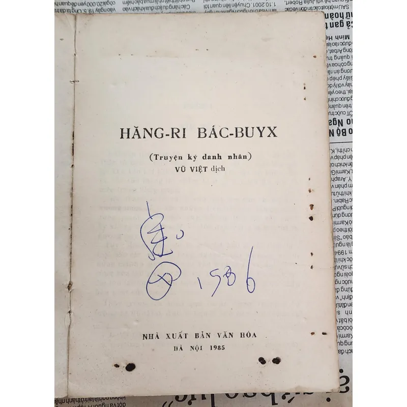"Hăng-ri Bác-buyx", truyện ký danh nhân của Irina Turo - Lidia Phomenco (Vũ Việt dịch) 714593
