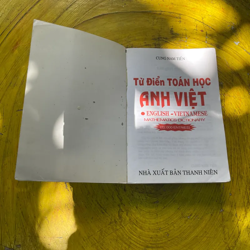 TỪ ĐIỂN TOÁN HỌC ANH VIỆT- CUNG NAM TIẾN 561883