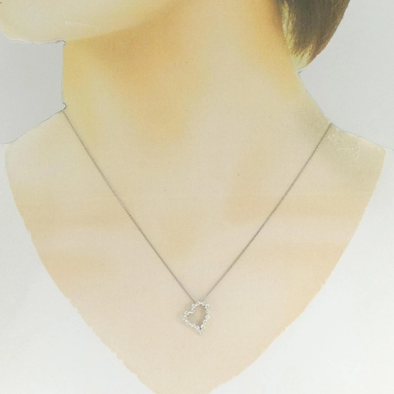 Dây chuyền kim cương hình trái tim PT900/PT850 0.30CT - Hàng hiệu Chính hãng 860105