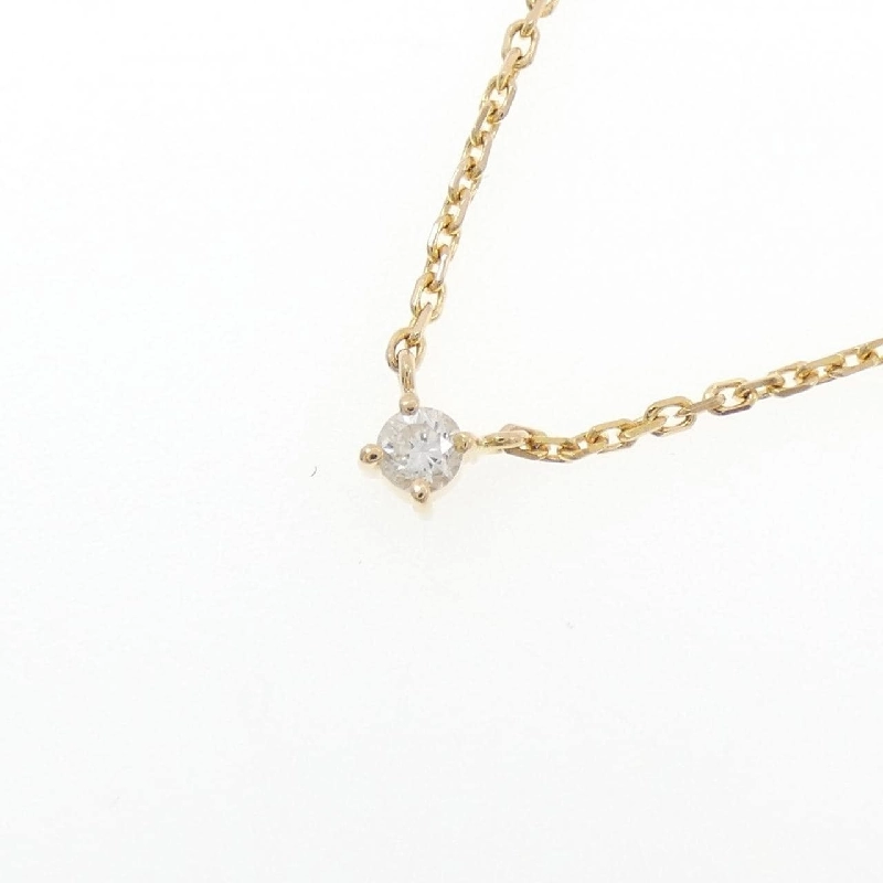 K18YG Solitaire Dây chuyền kim cương 0.11CT - Hàng hiệu Chính hãng 861521