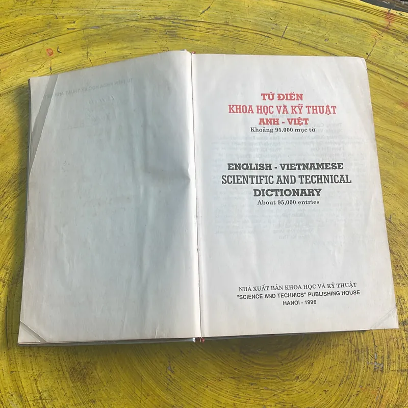 COMBO TỪ ĐIỂN KHOA HỌC VÀ KỸ THUẬT ANH VIỆT & TỪ ĐIỂN KỸ THUẬT TỔNG HỢP ANH VIỆT 697201