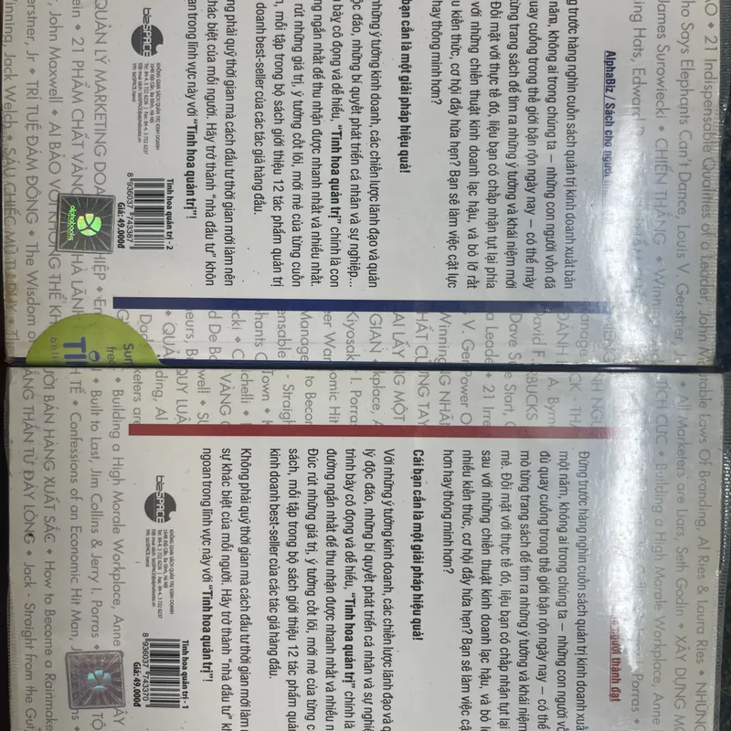 Tinh hoa quản trị Tập 1 và 2 xb 2009 727835