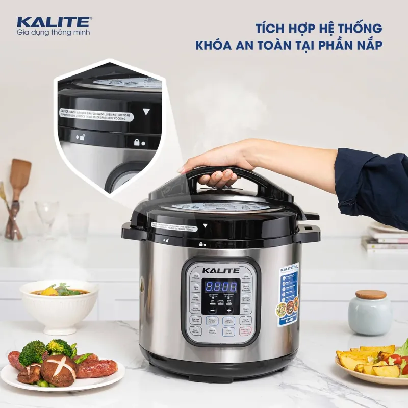 ⭐ KALITE KL-636 – Nồi áp suất đa năng, tiện lợi, hiện đại, nấu ăn chuẩn vị mỗi ngày! 707725