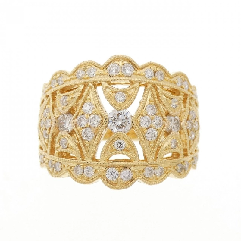 Nhẫn kim cương K18YG 0.85CT 670914