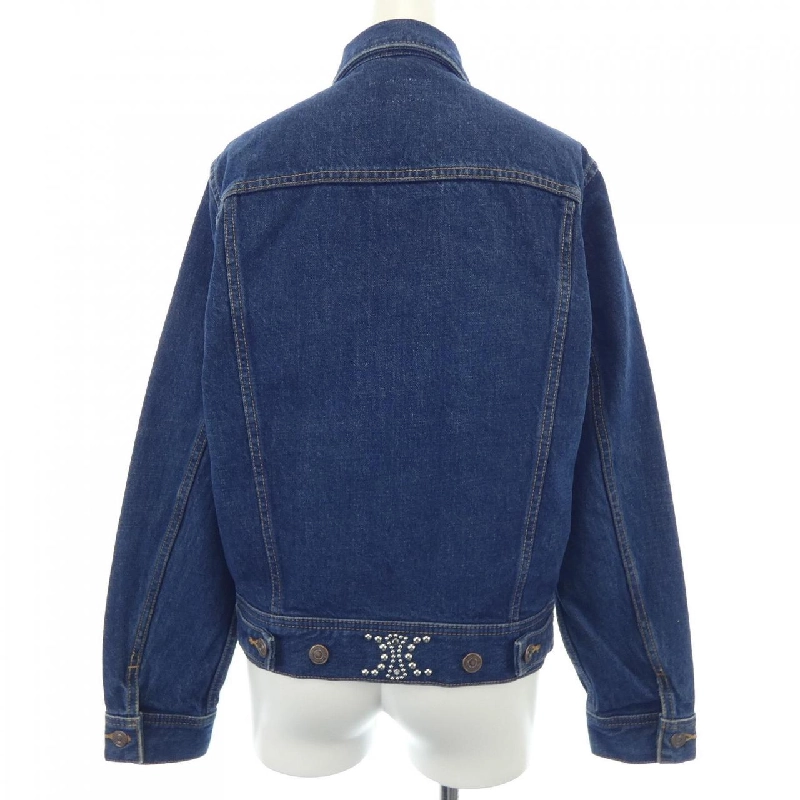 【Mã giảm giá】Áo khoác denim CELINE 636423