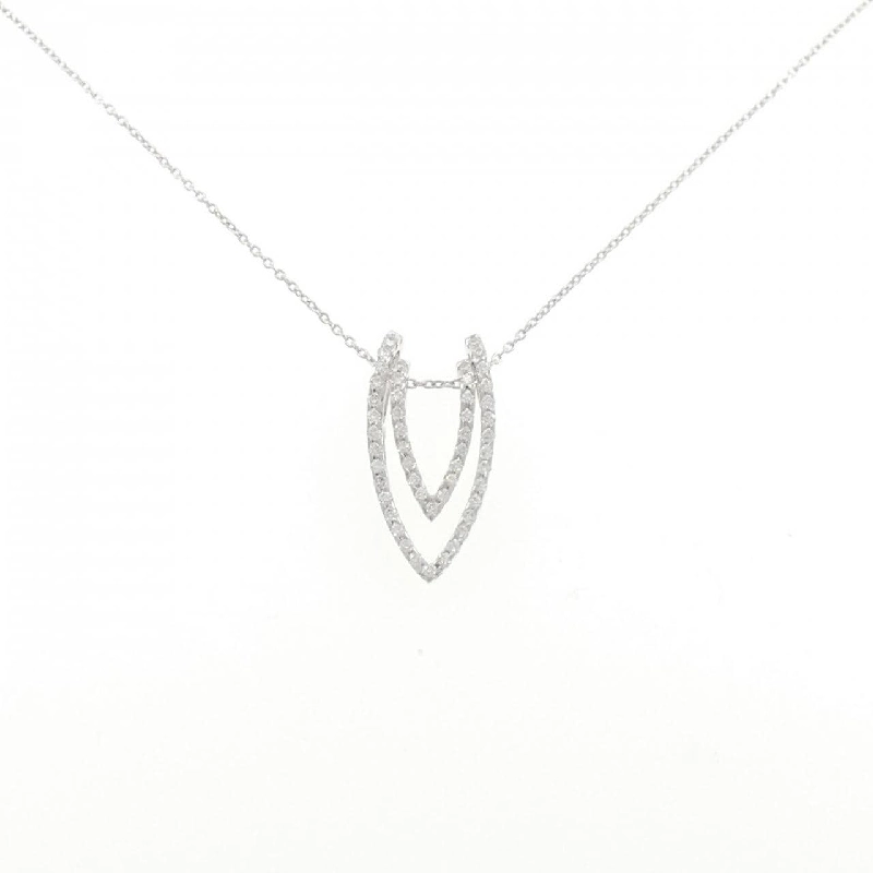 K18WG 2WAY Dây chuyền kim cương 0.68CT - Hàng hiệu Chính hãng 867828