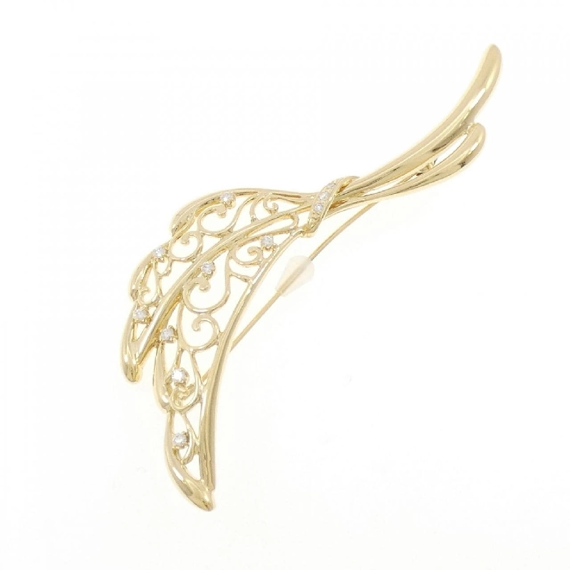 Mikimoto K18YG Brooch 0.30CT - Hàng hiệu Chính hãng 846740