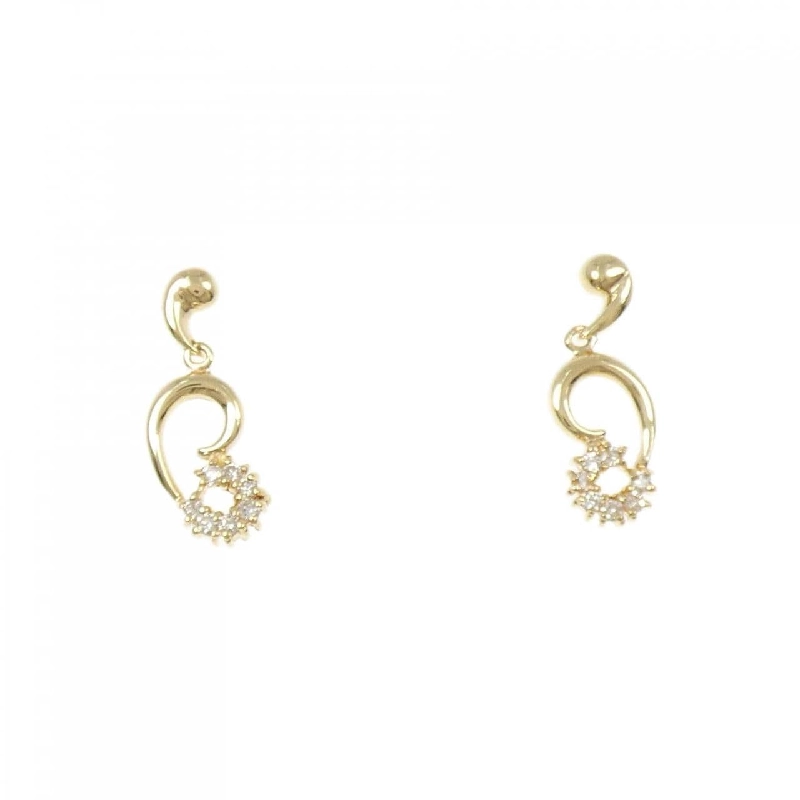 K18YG Bông tai kim cương 0.10CT - Hàng hiệu Chính hãng 868763