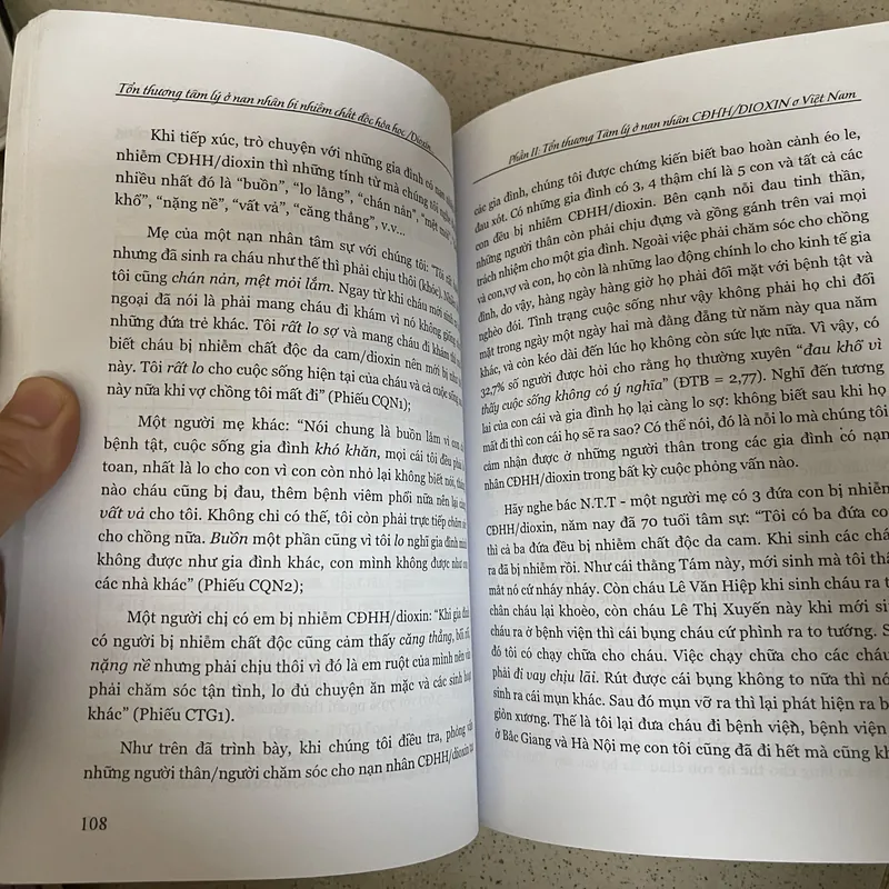 Tổn Thương Tâm Lý Ở Nạn Nhân Bị Nhiễm Chất Độc Hóa Học Dioxin 728116