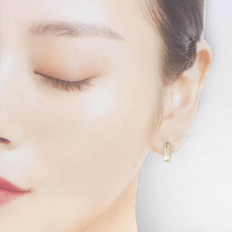 K18YG Bông tai kim cương 0.10CT - Hàng hiệu Chính hãng 865958