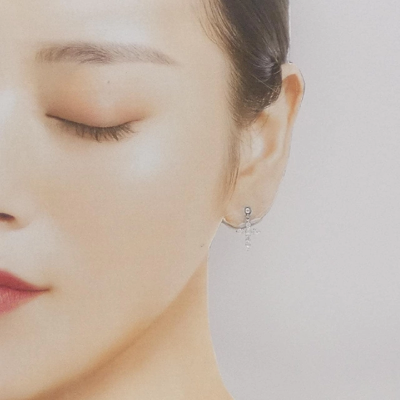 Bông tai kim cương PT900 hình chữ thập 0.50CT - Hàng hiệu Chính hãng 867197