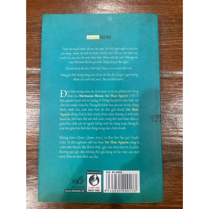 SÓI THẢO NGUYÊN - HERMANN HESSE (k1) 538046