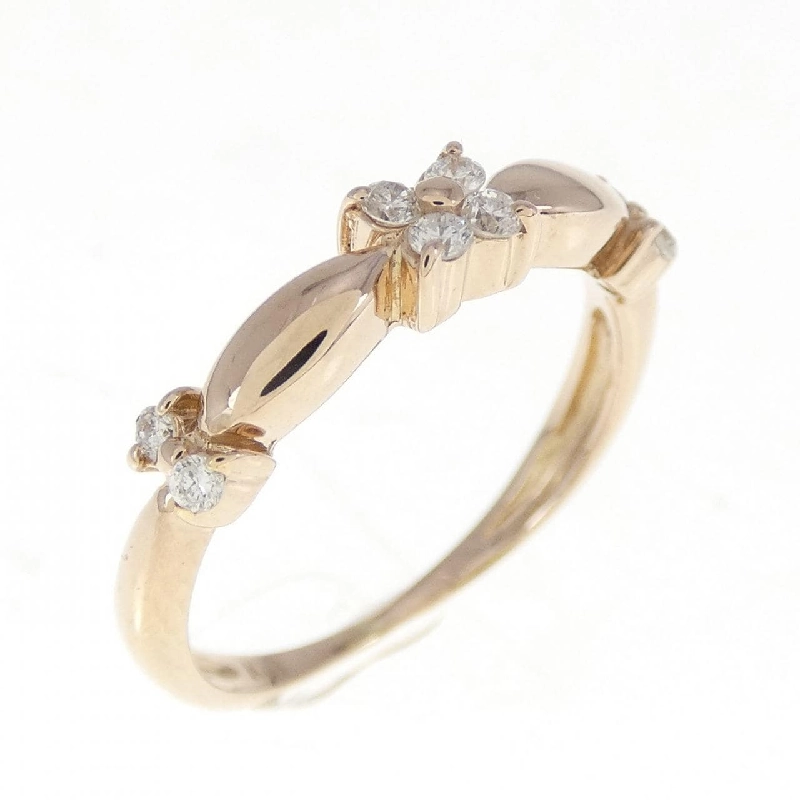 Nhẫn kim cương K18PG hoa 671062