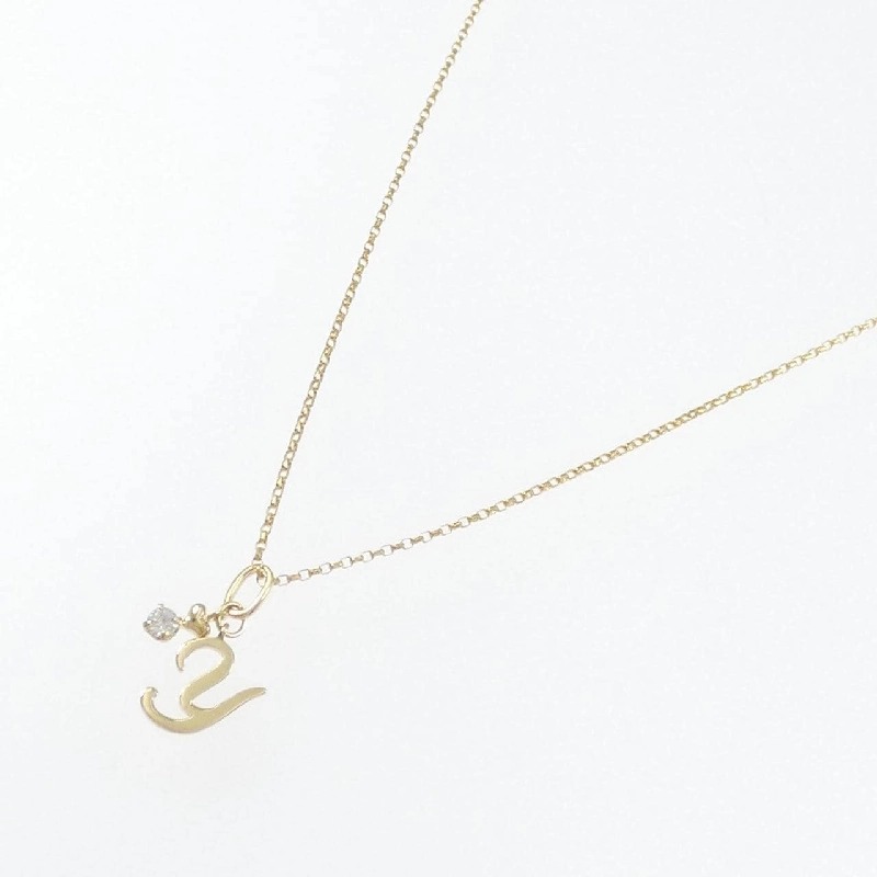 K18YG Chữ cái Y Dây chuyền kim cương - Hàng hiệu Authentic 859139