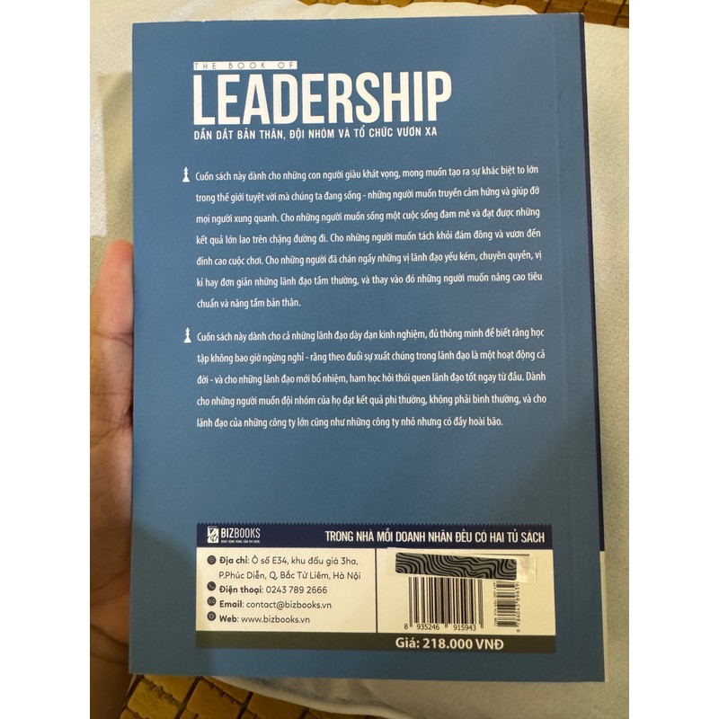 BIZBOOKS - Sách Dẫn dắt bản thân, đội nhóm và tổ chức vươn xa - The book of leadership 193409