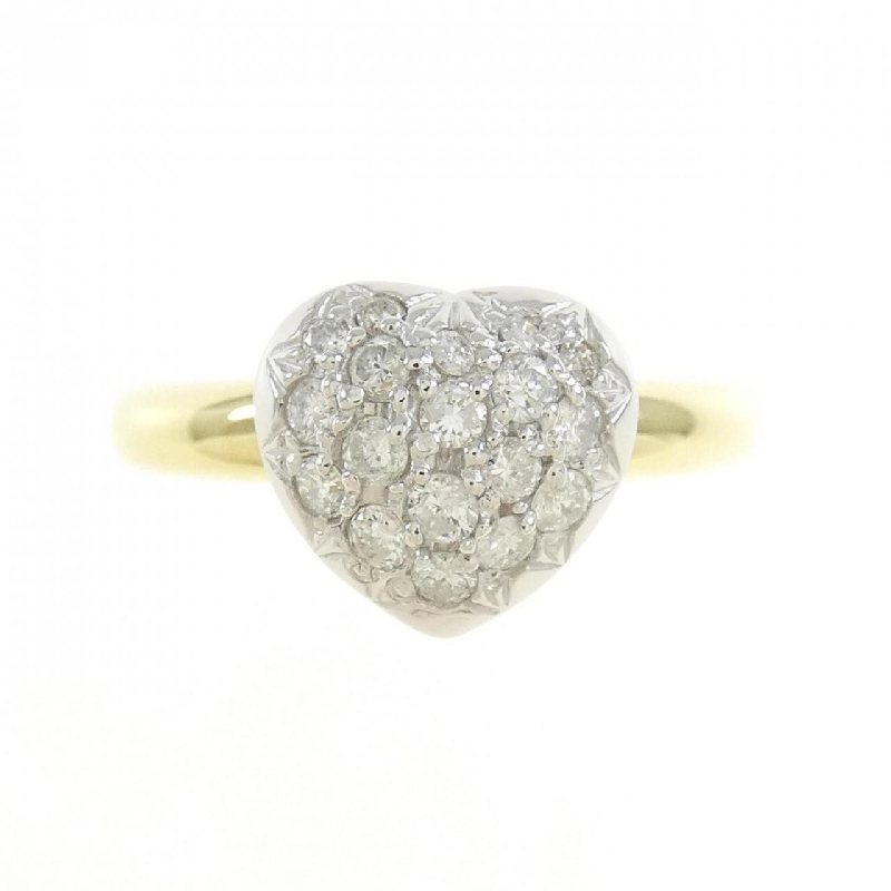 Nhẫn kim cương hình trái tim K18YG/PT900 0.30CT 671142