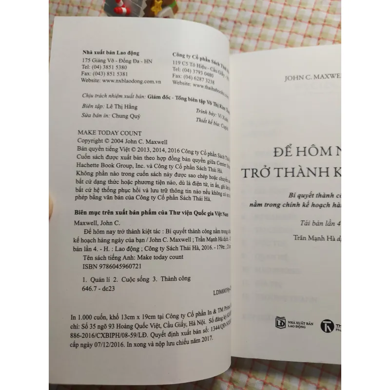 ĐỂ HÔM NAY TRỞ THÀNH KIỆT TÁC -  JOHN C. MAXWELL 751332