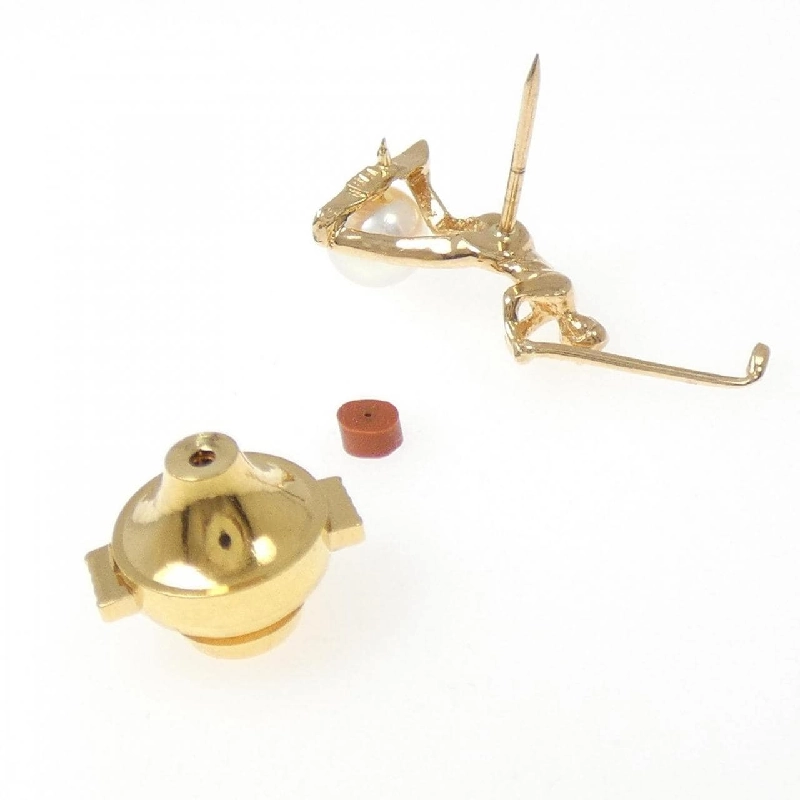 K18YG Golf Akoya Pearl Brooch 5.9mm - Hàng hiệu Chính hãng 873820