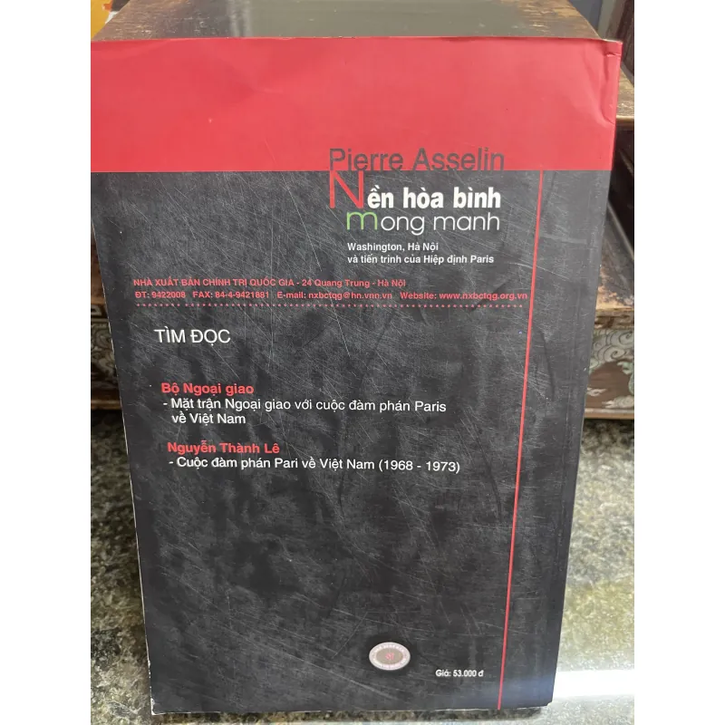 Nền hoà bình mong manh Pierre Asselin 787294