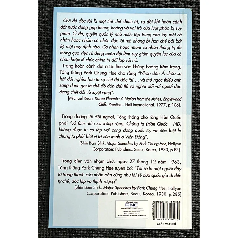 HÀN QUỐC dưới chế độ độc tài phát triển PARK CHUNG HEE 995865