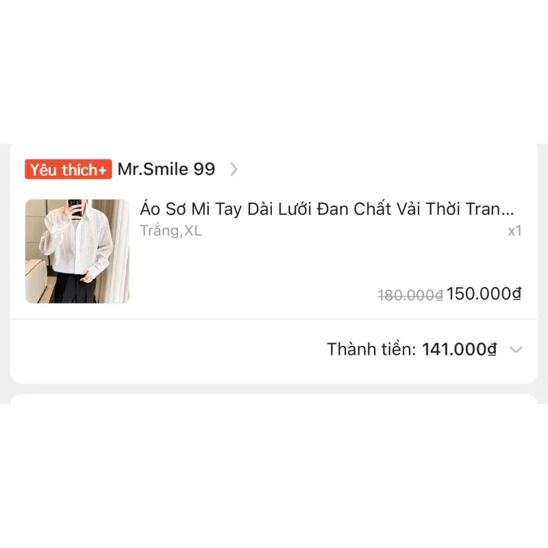 Áo sơ mi tay dài linen phối vải thổ cẩm - Trắng XL 1032371