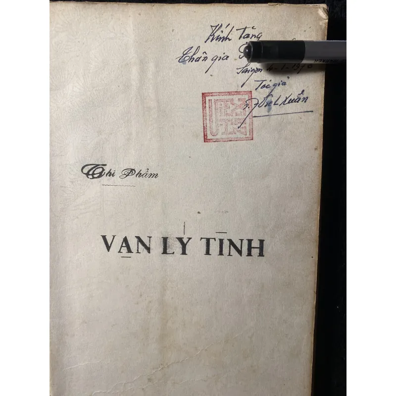 [ sách xưa] Vạn Lý Tình - Việt Xuân ,chữ ký và phụ bản  1037744
