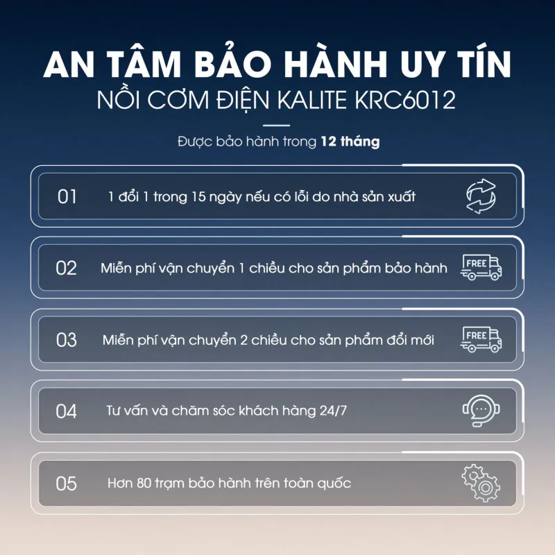 🍚 Nồi cơm điện KALITE KRC6012 – Ceramic cao cấp, cơm ngon chuẩn nhà hàng! 707658