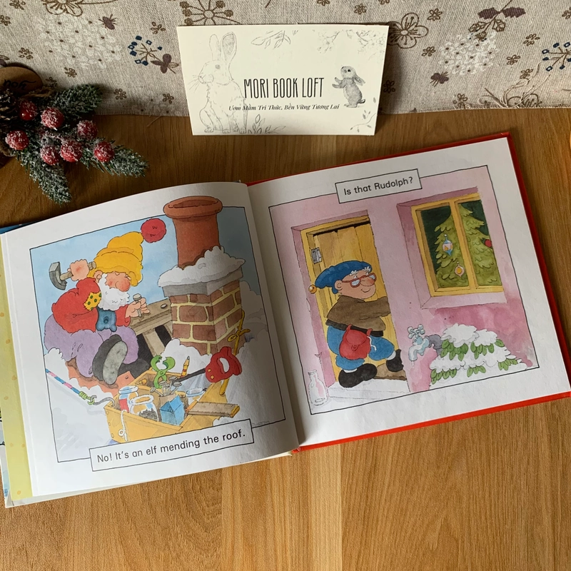 Sách tranh tiếng anh Where's Rudolph?, Used, Bìa cứng 463591
