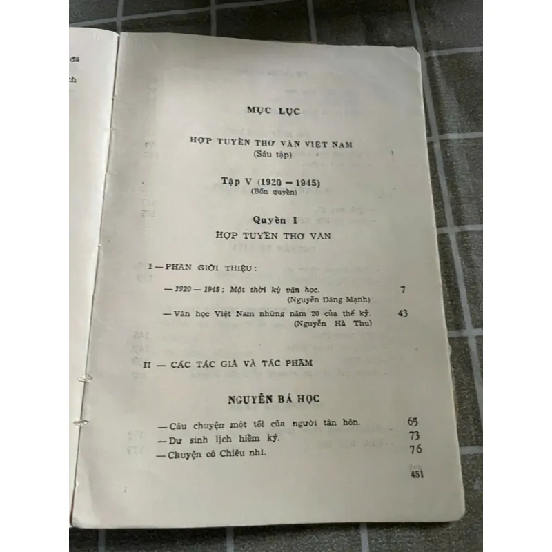 HỢP TUYỂN VĂN HỌC VIỆT NAM 1920-1945 556962