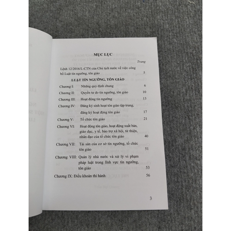 LUẬT TÍN NGƯỠNG, TÔN GIÁO 495390