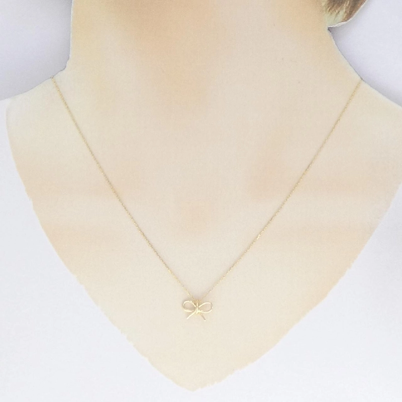 K18YG Dây chuyền nơ - Hàng hiệu Chính hãng 862503