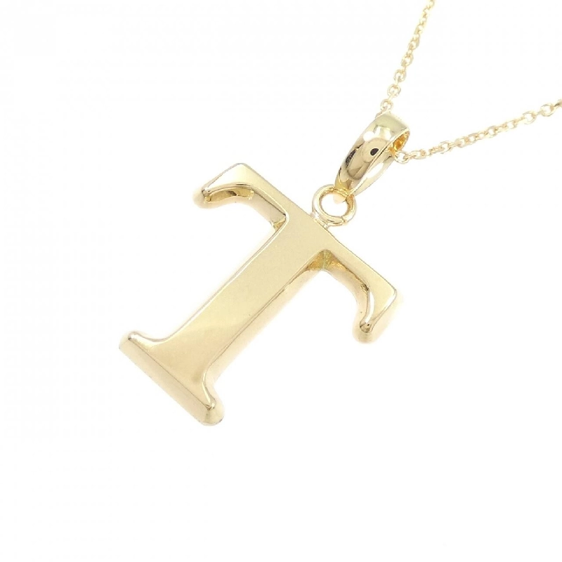 K18YG Chữ cái T Dây chuyền - Hàng hiệu Chính hãng 864011