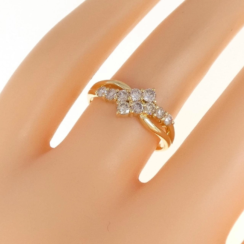 Nhẫn kim cương K18YG 0.50CT 670621