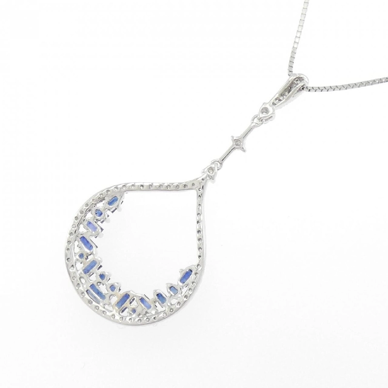 K18WG Sapphire Necklace 0.78CT - Hàng hiệu Authentic 858251