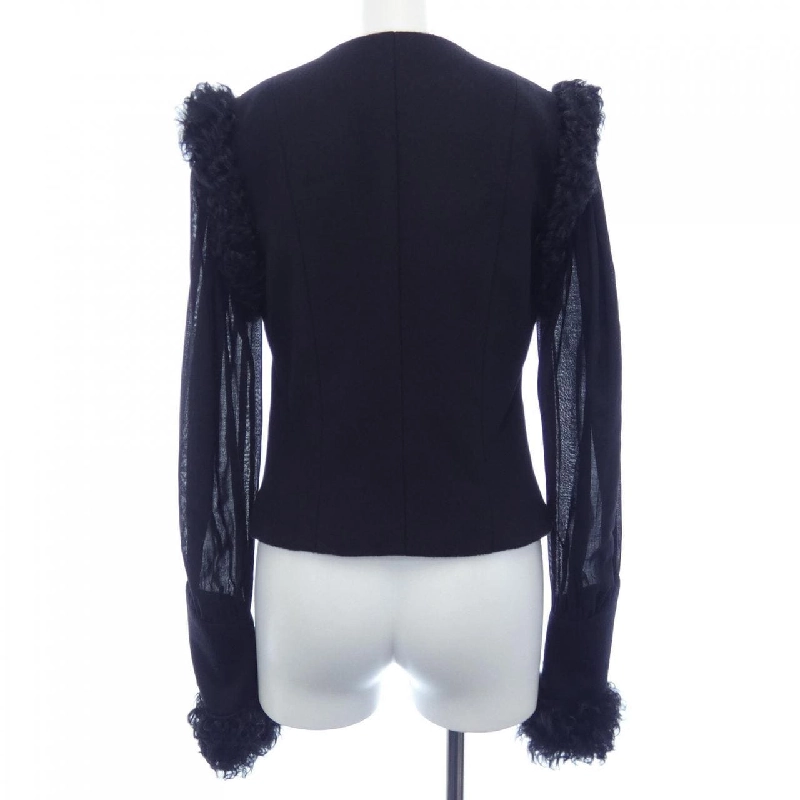 【Mã giảm giá】Áo khoác không cổ CHANEL 637437