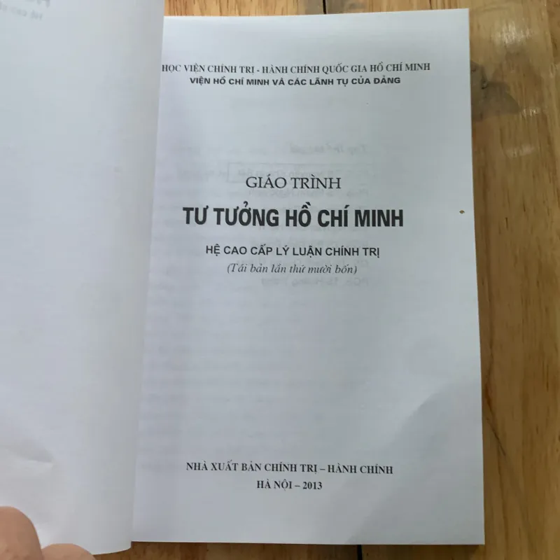 Giáo trình tư tưởng hồ chí minh 1022704
