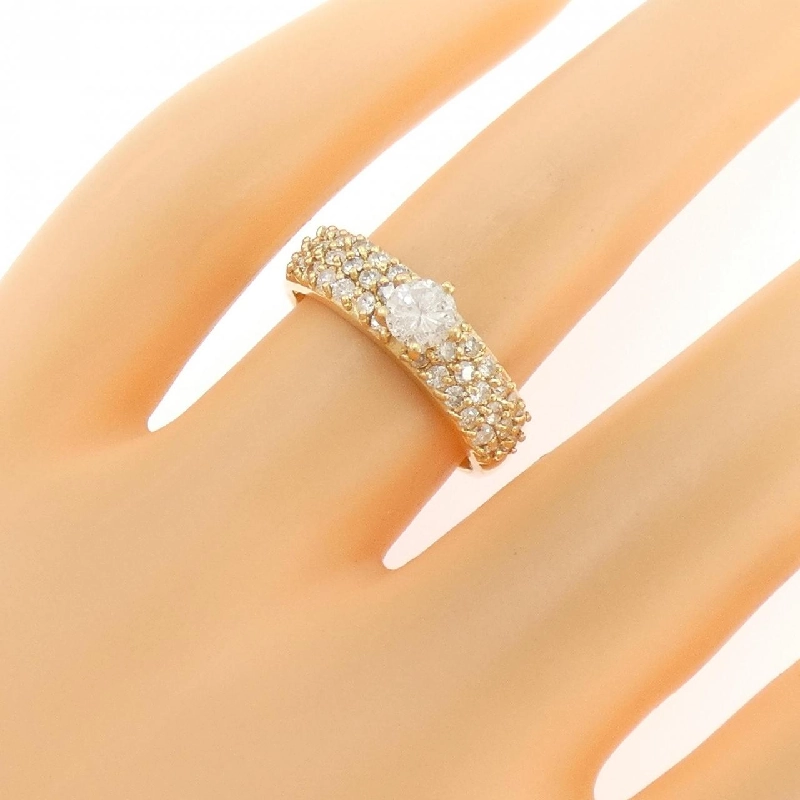 Nhẫn kim cương K18YG 0.3CT - Hàng hiệu Authentic 850917