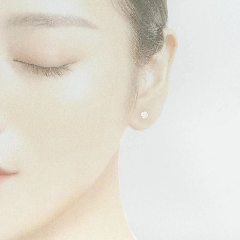 K18YG/ST Bông tai kim cương 0.326CT 0.345CT D VS2 EXT - Hàng hiệu Chính hãng 871939