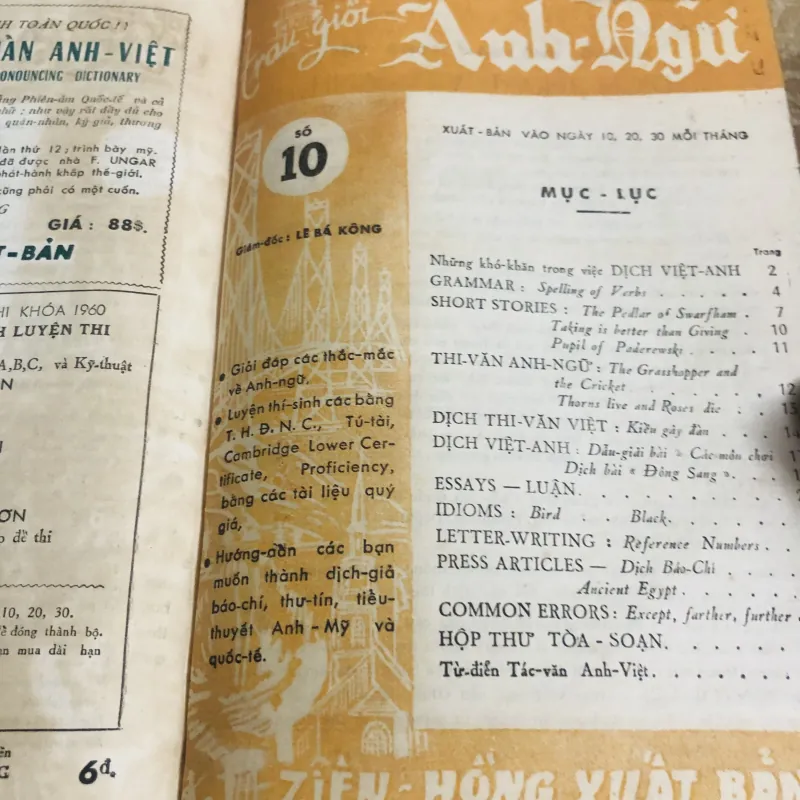 HỌC BÁO ANH NGỮ – Trau dồi Anh Ngữ (Bộ đủ 10 số, đóng bìa cứng)  931982