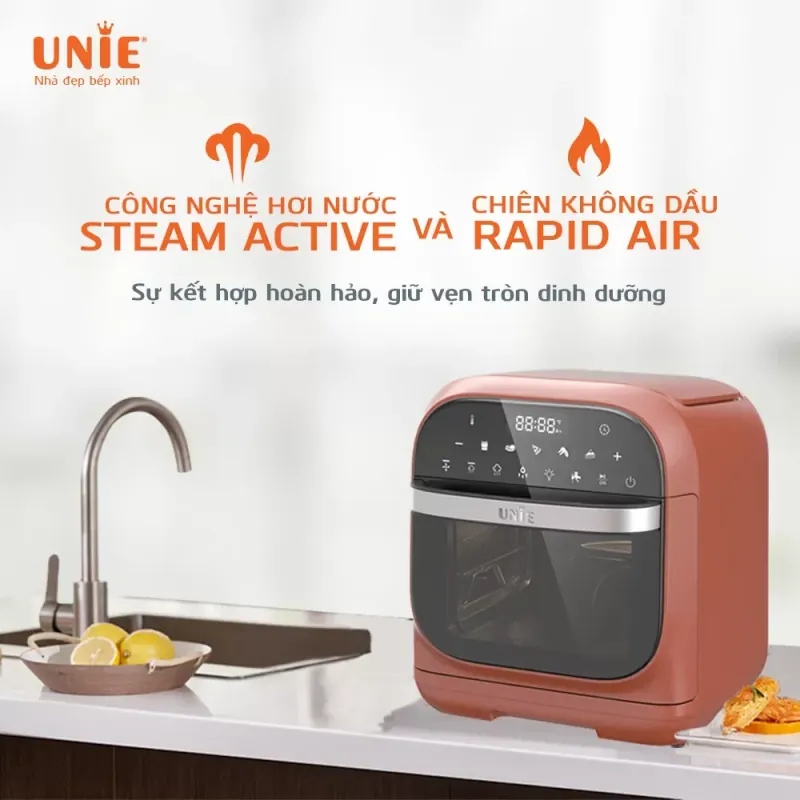 🔥 NỒI CHIÊN HƠI NƯỚC UNIE STEAM MARS – CHIÊN GIÒN BÊN NGOÀI, MỀM ẨM BÊN TRONG 💨🍗 798264