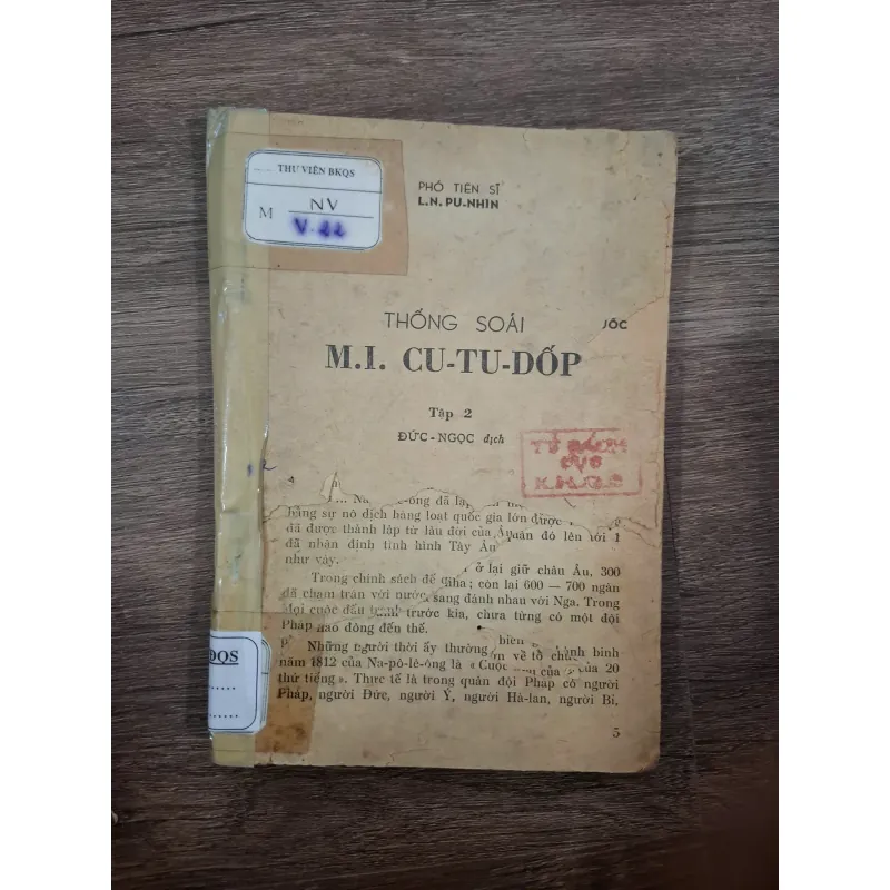 Thống soái M.I. Cu-tu-dốp (Tập 2) - L.N. Pu-nhin - Lịch sử/Quân sự 728755