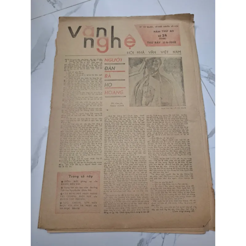 Báo Văn nghệ Số 24 (11-6-1988) - Triệu Hồng - Ghi chép 960373