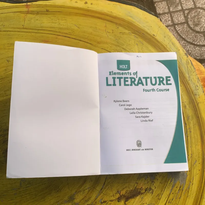 ELEMENTS OF LITERATURE fourth course 1 & 2 976652