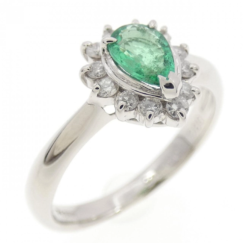 Nhẫn Emerald PT900 0.30CT - Hàng hiệu Chính hãng 855013