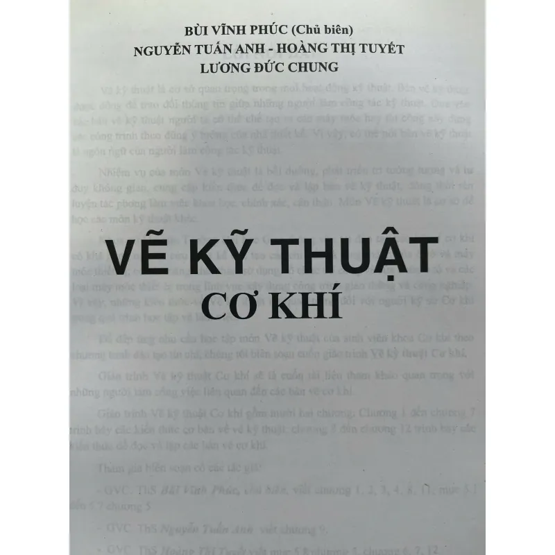 VẼ KỸ THUẬT CƠ KHÍ 705102